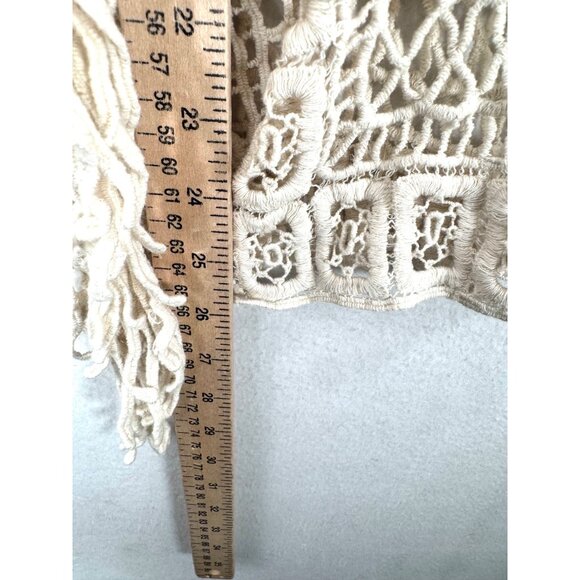 Soho Lady crochet lagen look relaxed boho top cream‎ OS - Picture 5 of 7